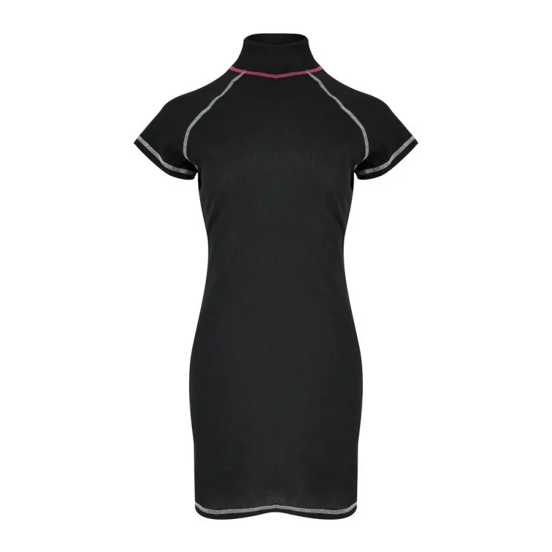 Women Bodycon Pencil Dress High-necked Slim Short Sleeve Dress Sexy Club Party Dress
Women Bodycon Pencil Dress High-necked Slim Short Sleeve Dress Sexy Club Party Dress
