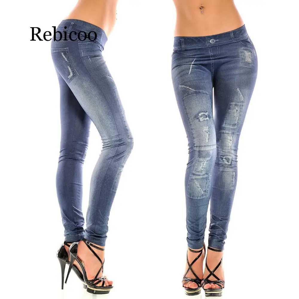 Europe and the United States large size super elastic seamless hole imitation denim leggings 2019 large size bottoming slim pant
Europe and the United States large size super elastic seamless hole imitation denim leggings 2019 large size bottoming slim pant
