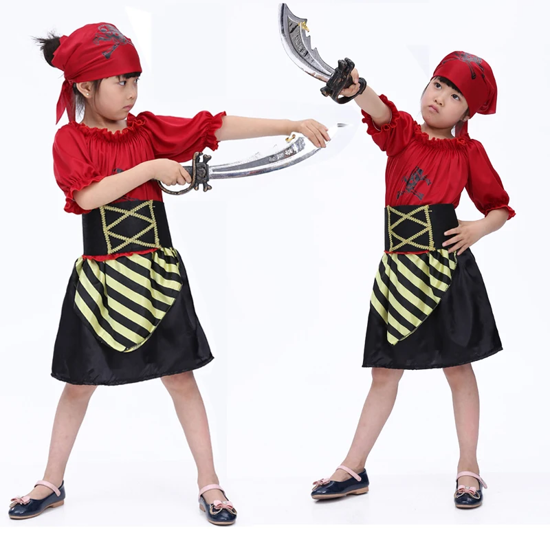 Free shipping children's clothing for girls Halloween masquerade red stripes paragraph pirate costume for girls pirate costume
Free shipping children's clothing for girls Halloween masquerade red stripes paragraph pirate costume for girls pirate costume