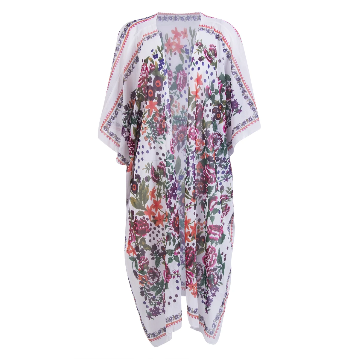 Vintage Kimono Cardigan Women Long Sleeve Floral Print Chiffon Loose Shawl Tops Cover up Blouse Blusas Feminina
Vintage Kimono Cardigan Women Long Sleeve Floral Print Chiffon Loose Shawl Tops Cover up Blouse Blusas Feminina