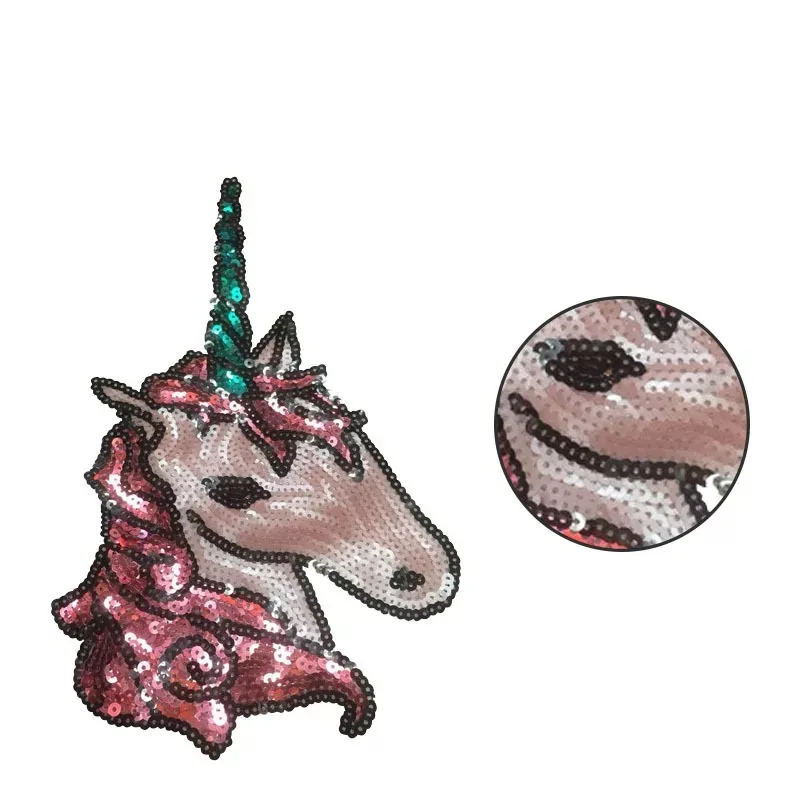 1PC Pink Unicorn Sequin Patches Embroidered Applique Iron On Patch for Cloth DIY Horse Sequined Patches Decoration Accessories
1PC Pink Unicorn Sequin Patches Embroidered Applique Iron On Patch for Cloth DIY Horse Sequined Patches Decoration Accessories