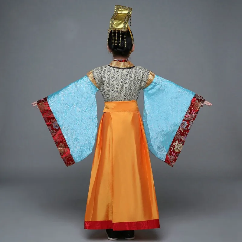 Традиционный китайский костюм для мальчиков и девочек Императорская