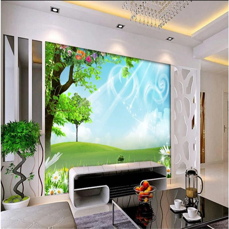 Beibehang пользовательские фото фоны обои HD пейзаж фон мечта рая 3D большая роспись