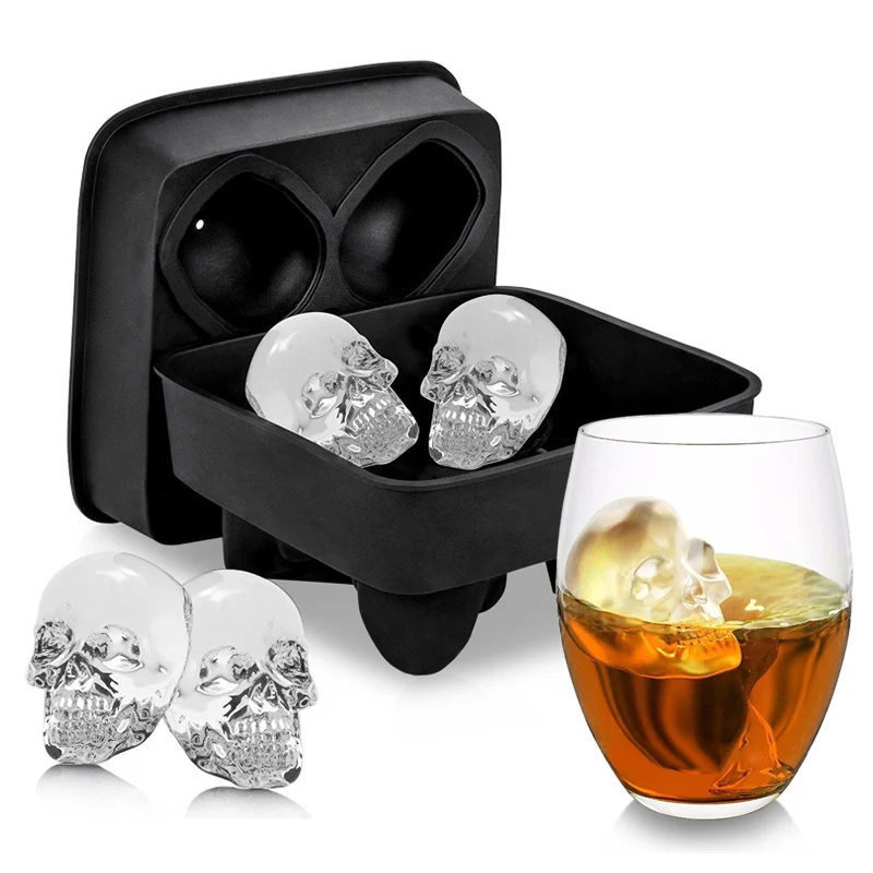 Ice Model Box Skeleton Shape Whisky and Ice cube Mold of silica gel Skull DIY Ice Nut ice Maker Popsicle mold
Ice Model Box Skeleton Shape Whisky and Ice cube Mold of silica gel Skull DIY Ice Nut ice Maker Popsicle mold