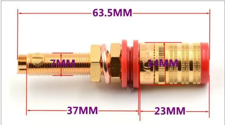ZEROZONE 2 pair original USA CMC 838-L Pure Copper Speaker Terminals (Lengthened) L5-51
ZEROZONE 2 pair original USA CMC 838-L Pure Copper Speaker Terminals (Lengthened) L5-51