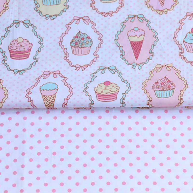 100% cotton twill cloth cartoon cupcake with pink dots fabrics for DIY kids crib bedding cushions clothes handwork quilting tela
100% cotton twill cloth cartoon cupcake with pink dots fabrics for DIY kids crib bedding cushions clothes handwork quilting tela
