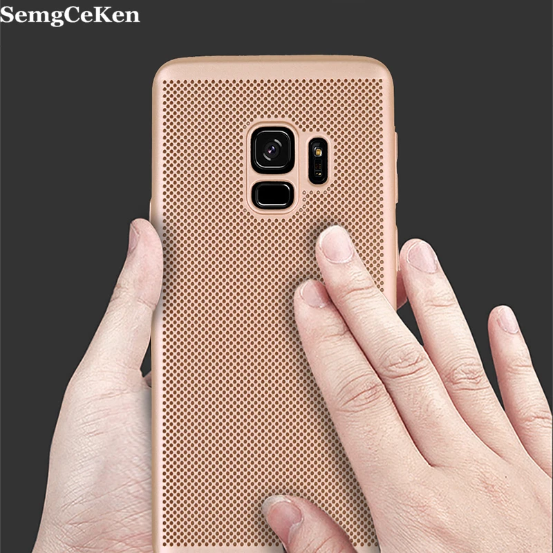 Фото SemgCeKen чехол для samsung galaxy A6 A8 PLUS A5 A9 A7 2018 A750 A730 A530 A6S A8S дышащий сетчатый жесткий