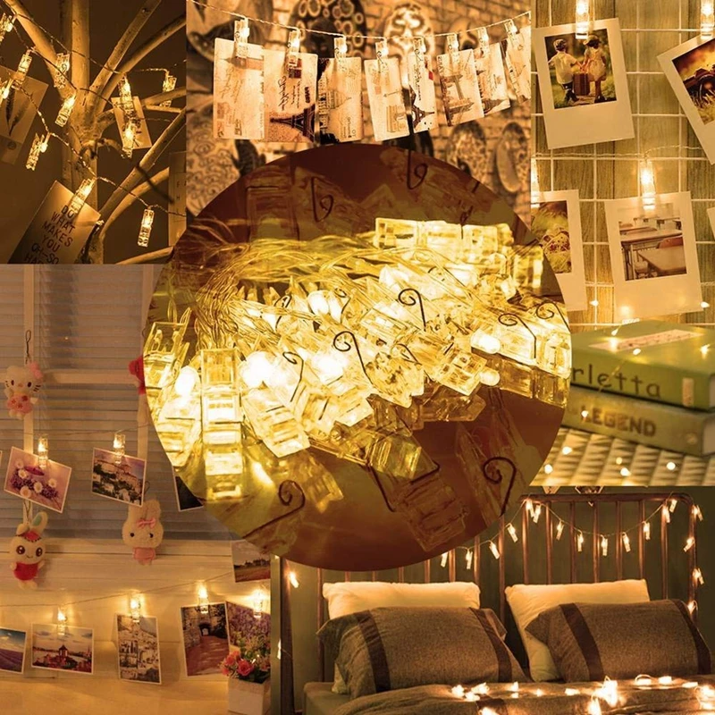LED Photo String Lights, 20 LED Photo Clips Battery Powered Home Party Decor,Hanging Picture Wedding Bedroom Birthday Christmas
LED Photo String Lights, 20 LED Photo Clips Battery Powered Home Party Decor,Hanging Picture Wedding Bedroom Birthday Christmas