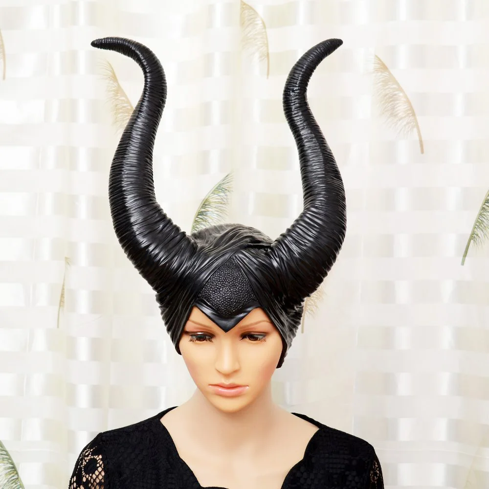 Maleficent Hallowmas latex head horn Marlene Phillip dark witch curse black horn cap
Maleficent Hallowmas latex head horn Marlene Phillip dark witch curse black horn cap