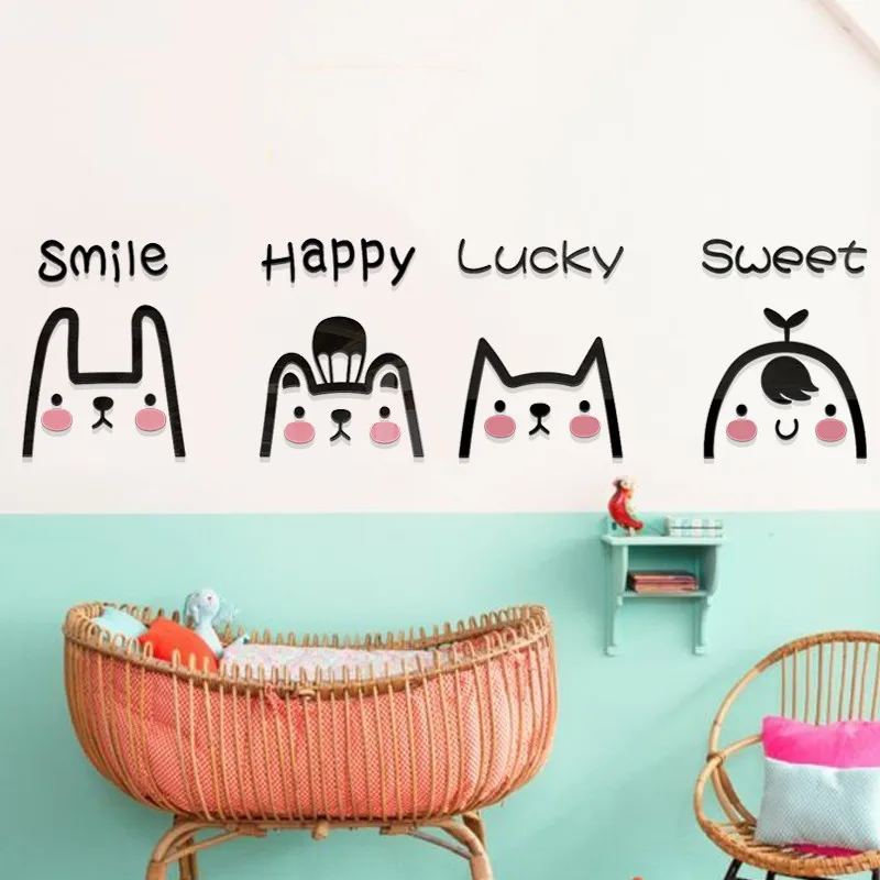 Cute expression 3d acrylic wall sticker Cartoon Children's room decorative wallpaper Baby Nursery DIY Wall Stickers
Cute expression 3d acrylic wall sticker Cartoon Children's room decorative wallpaper Baby Nursery DIY Wall Stickers
