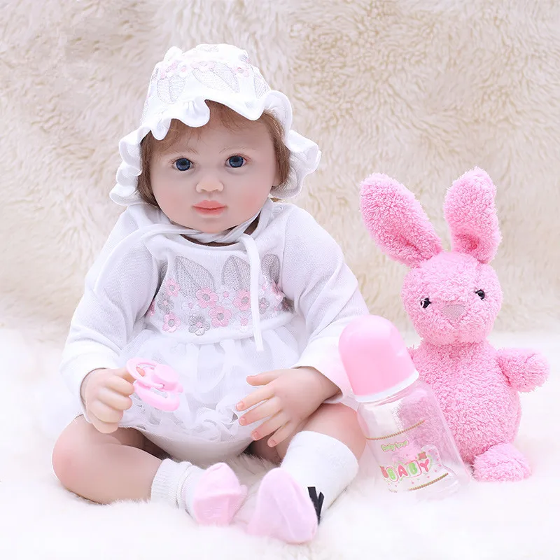 NPK 20 дюймов 50 см Bebe Reborn силикона возрождается куклы реалистичные для маленьких