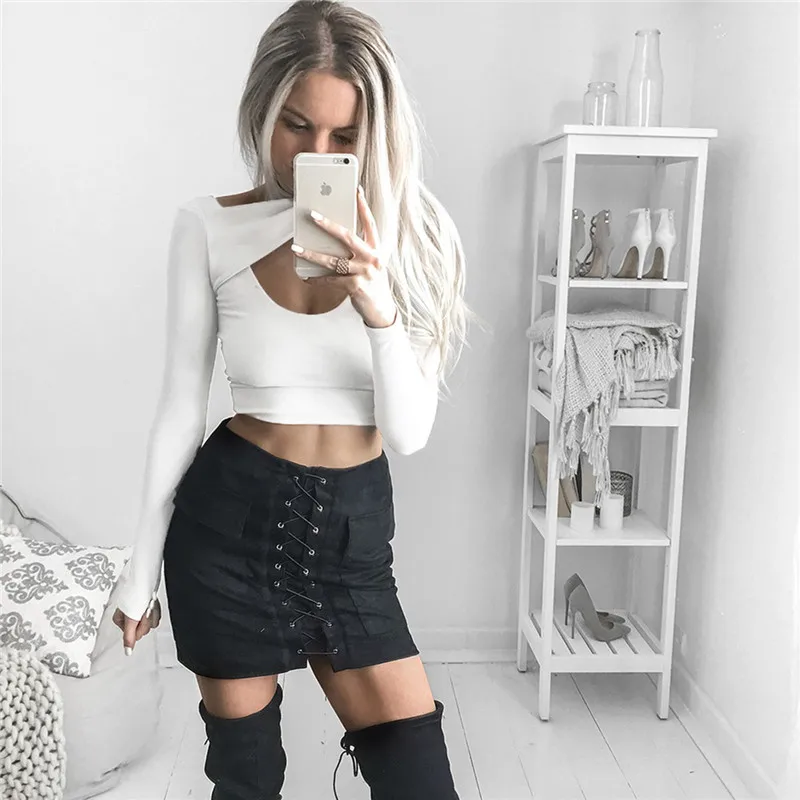 Women Shirts Cotton Long Sleeve White Solid V-neck Sexy Crop Top Women Bodycon Casual Tshirt 2019 New Autumn
Women Shirts Cotton Long Sleeve White Solid V-neck Sexy Crop Top Women Bodycon Casual Tshirt 2019 New Autumn