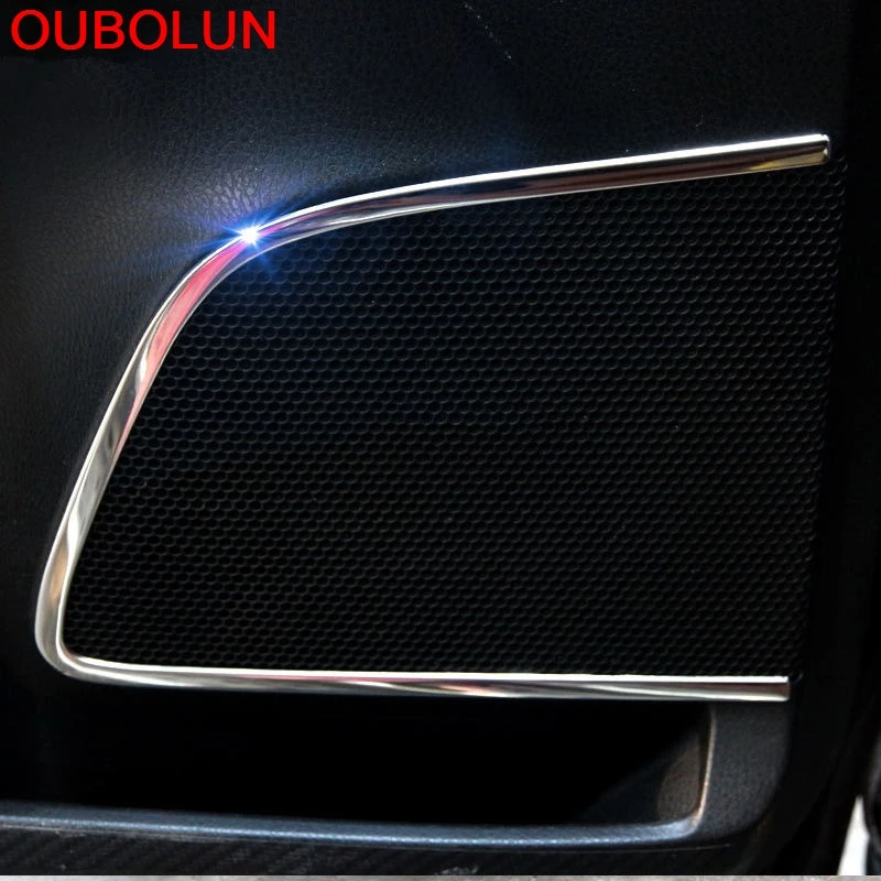 OUBOLUN для Toyota RAV4 2013 2014 2015 2016 stainlsess стальным интерьером Динамик внутренняя звуковая