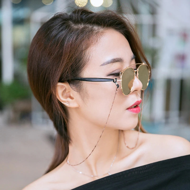 Gold Silver Plated Alloy Chain Glasses Chains Silicone Eyeglasses Cord Sunglasses Necklace Band Accessories
Gold Silver Plated Alloy Chain Glasses Chains Silicone Eyeglasses Cord Sunglasses Necklace Band Accessories