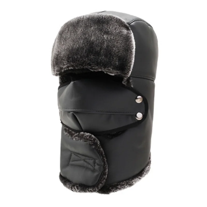 Men's Winter Plus Velvet Thickening Lei Feng Hat Northeast Cotton Outdoor Cycling Windproof Warm | Аксессуары для одежды
