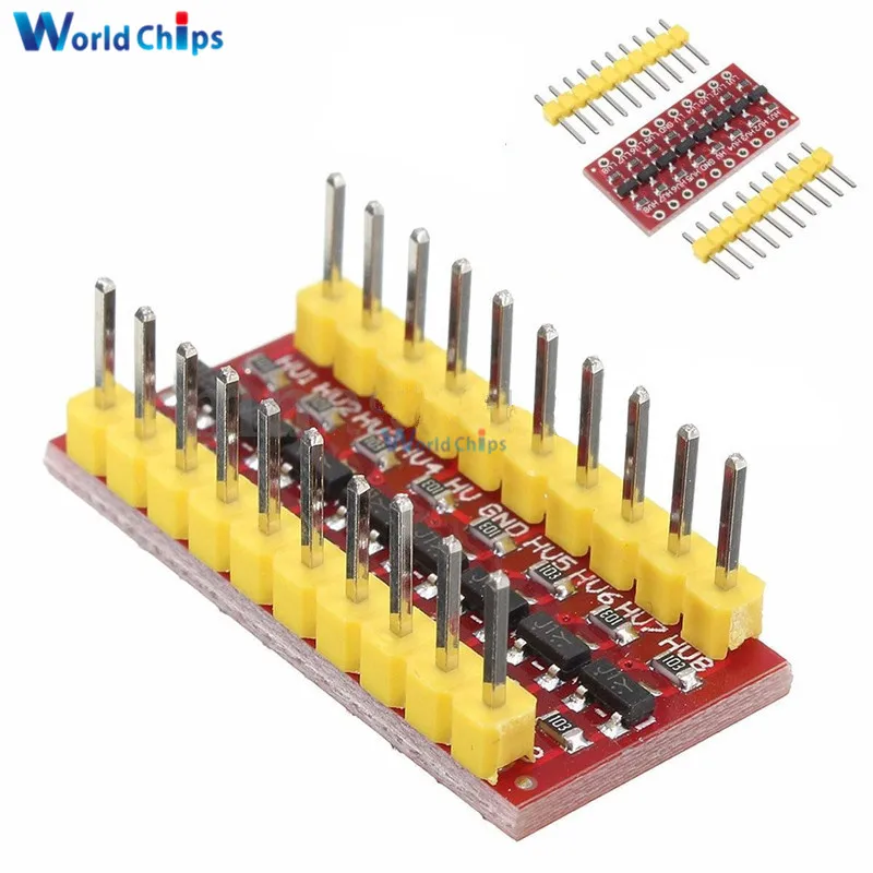2 шт. I2C IIC 8 канальный модуль преобразователя логического уровня двунаправленный