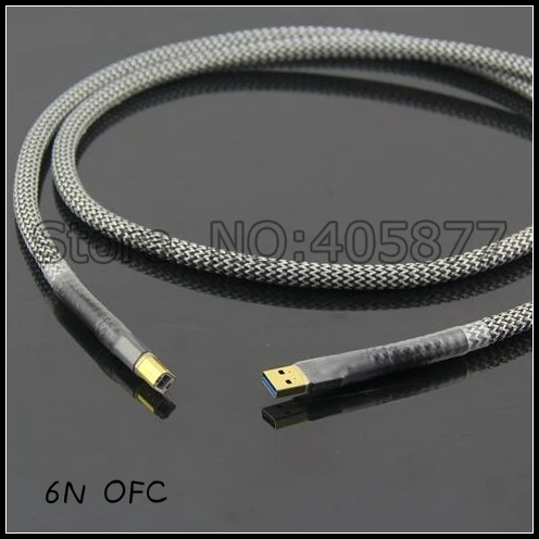 Hi End 1M A to B USB аудио кабель OFC посеребренный Hifi кабель|cable ofc|usb hifi cableaudio cable |