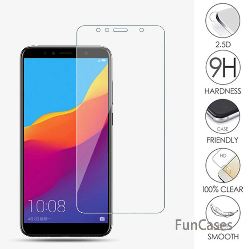 Honor 7A Стекло с уровнем твердости 9 H закаленное для huawei 7C Pro 8C Экран протектор на Nova4