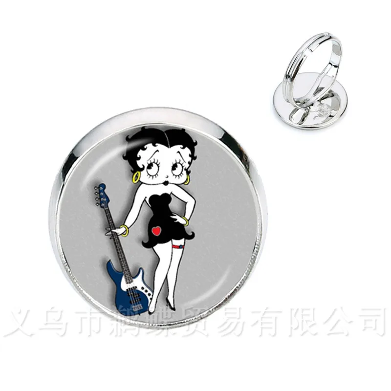 1pcs 16mm Round Glass Cabochon Handmade Betty Boop Rings For Women Golden Plated Adjustable Ring
1pcs 16mm Round Glass Cabochon Handmade Betty Boop Rings For Women Golden Plated Adjustable Ring