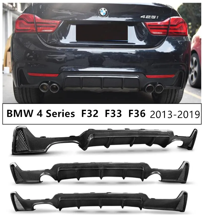 Диффузор для заднего спойлера из углеродного волокна BMW 4 серии F32 Coupe F33 Convertible F36