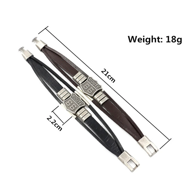 HOMOD New Fashion Men Route 66 Sign Narrow Leather Bracelet Balck Cuff Bracelets & Bangles Wristband Vintage Punk Men Jewelry
HOMOD New Fashion Men Route 66 Sign Narrow Leather Bracelet Balck Cuff Bracelets & Bangles Wristband Vintage Punk Men Jewelry