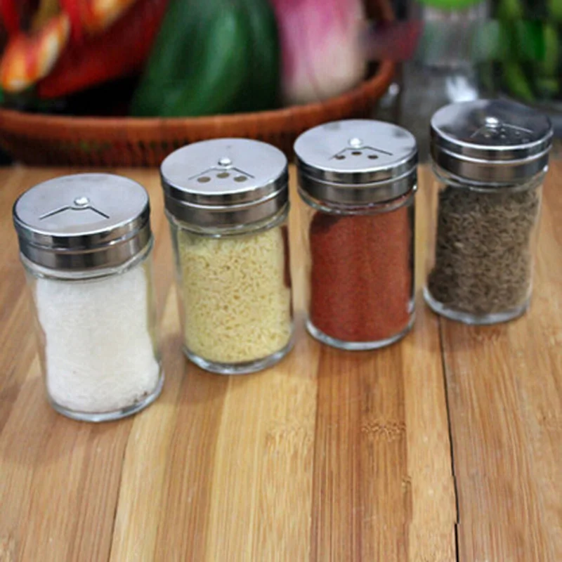 Hot Sale 4 Pcs/Lot Glass Pepper Bottle Multifunction Rotating Lid Design Salt Bottle Spice Storage Free Shipping
Hot Sale 4 Pcs/Lot Glass Pepper Bottle Multifunction Rotating Lid Design Salt Bottle Spice Storage Free Shipping