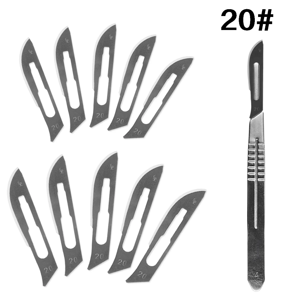 Шт. 20 #21 #22 #23 #1 шт. скальпель нож с 10 хирургический лезвия животное PCB резьба