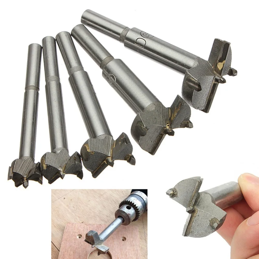 5pcs/Set Hand Tools YG8 Forstner Auger Drill Bit Woodworking Hole Saw Wooden Wood Cutter Dia 15 20 25 30 35mm Silver
5pcs/Set Hand Tools YG8 Forstner Auger Drill Bit Woodworking Hole Saw Wooden Wood Cutter Dia 15 20 25 30 35mm Silver