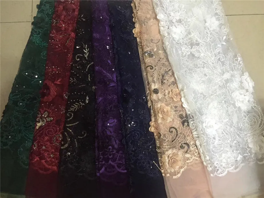 sequin beads lace fabric high quality african 3d lace fabric 2018 embroidered tulle net lace french fabric for wedding party
sequin beads lace fabric high quality african 3d lace fabric 2018 embroidered tulle net lace french fabric for wedding party