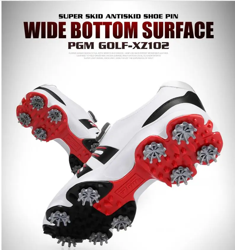PGM Outdoor Sports Men Golf shoes Rotating Shoelaces Waterproof Breathable Wide Sole Golf Sneakers anti-slip Shoes For Male
PGM Outdoor Sports Men Golf shoes Rotating Shoelaces Waterproof Breathable Wide Sole Golf Sneakers anti-slip Shoes For Male