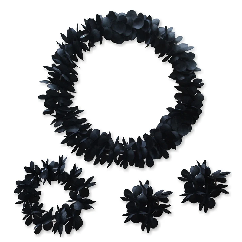 4Pcs/set children adult artificial hawaiian leis hawaii wreath ring women hawaiian party frlow necklace garland black colorful
4Pcs/set children adult artificial hawaiian leis hawaii wreath ring women hawaiian party frlow necklace garland black colorful