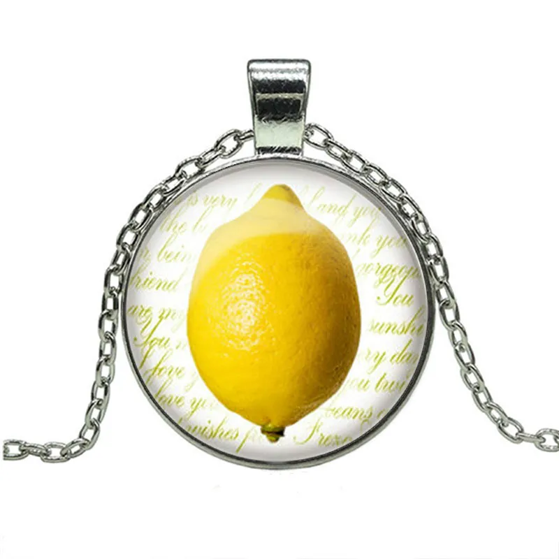 VERDVE Lemon Necklace Lemon Jewelry Fruit Charm Glass Dome Cabochon Pendant Cute Necklaces for Women Men Dropshipping
VERDVE Lemon Necklace Lemon Jewelry Fruit Charm Glass Dome Cabochon Pendant Cute Necklaces for Women Men Dropshipping