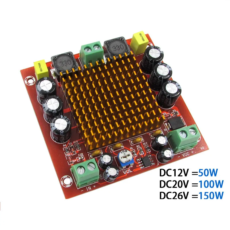 XH-M544 DC 12V 24V 150W TPA3116DA TPA3116 D2, одноканальный цифровой усилитель мощности, Плата усилителя
XH-M544 DC 12V 24V 150W TPA3116DA TPA3116 D2, одноканальный цифровой усилитель мощности, Плата усилителя