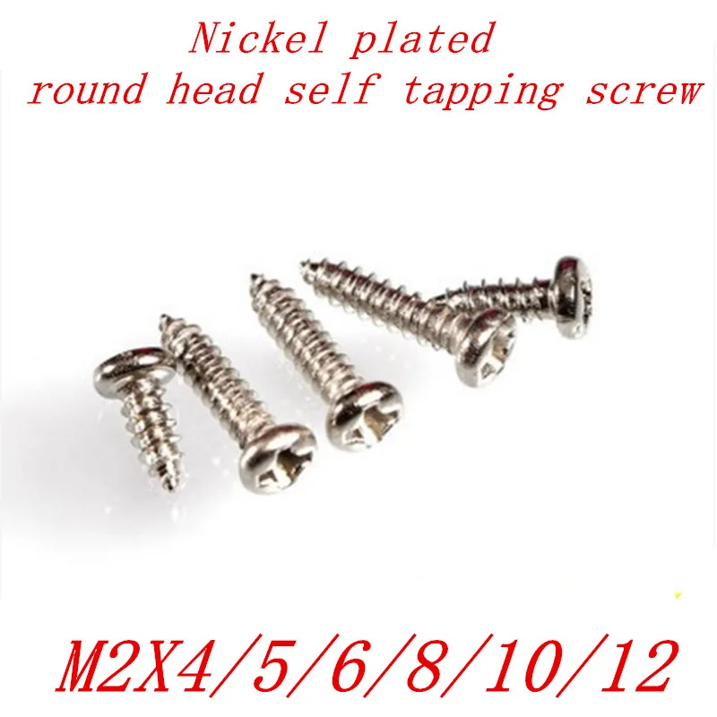 1000Pcs M2 2mm nickel plated micro electronic screw phillips round pan head self tapping screw
1000Pcs M2 2mm nickel plated micro electronic screw phillips round pan head self tapping screw