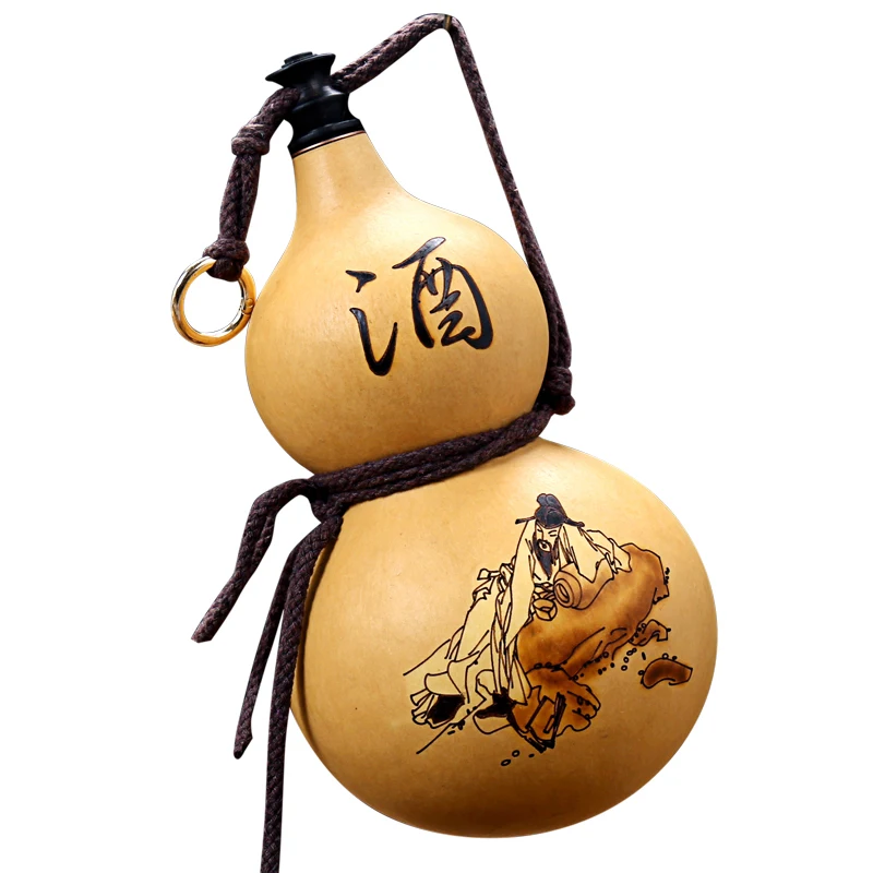 Natural Gourd Crafts Handmade Liquor Container Home Decorations Creative Water Bottle Flagon Artwork Wood Crafts Chic Ornaments
Natural Gourd Crafts Handmade Liquor Container Home Decorations Creative Water Bottle Flagon Artwork Wood Crafts Chic Ornaments