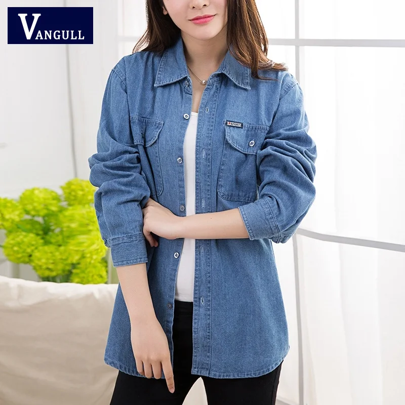 Vangull Long Women Denim Jackets 2021 New Spring Solid Casual Outerwear Single Breasted Pocket Female Plus Size Loose Thin Coats
Vangull Long Women Denim Jackets 2021 New Spring Solid Casual Outerwear Single Breasted Pocket Female Plus Size Loose Thin Coats