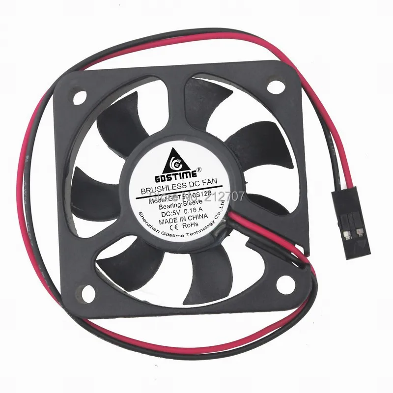 10PCS Gdstime 50x50x10mm DC 5V 50mm 5010 Dupont 2Pin Connector Mini Cooler Radiator DC Motor Cooling Fan
10PCS Gdstime 50x50x10mm DC 5V 50mm 5010 Dupont 2Pin Connector Mini Cooler Radiator DC Motor Cooling Fan