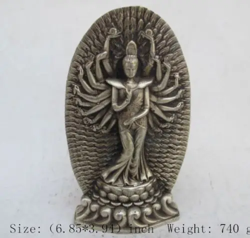 17,5 см */Китай cupronickel богиня Гуаньинь Бодхисаттва bless peace 1000 arm buddha Металлическая статуэтка ручной работы
17,5 см */Китай cupronickel богиня Гуаньинь Бодхисаттва bless peace 1000 arm buddha Металлическая статуэтка ручной работы