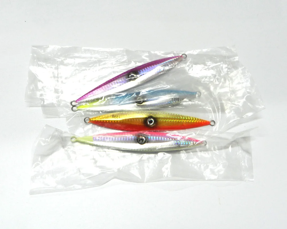 4 pcs 15.3cm-120g Large deep sea lead fishing lures Spoon metal hard bait Heavy lure Artificial fishing tackle (LB009)
4 pcs 15.3cm-120g Large deep sea lead fishing lures Spoon metal hard bait Heavy lure Artificial fishing tackle (LB009)
