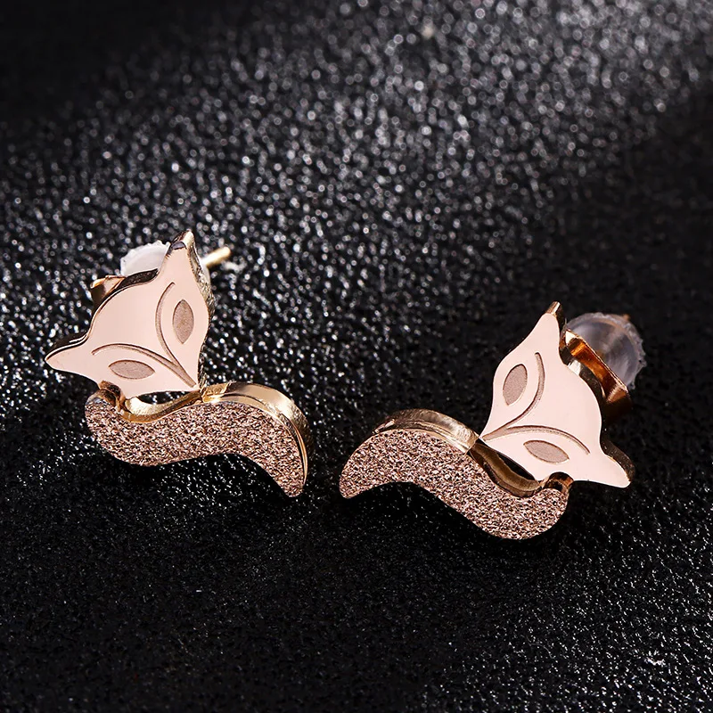 Jewelry & Accessories/Fashion Jewelry/Titanium steel grinding sand Fox stud earrings wholesale
Jewelry & Accessories/Fashion Jewelry/Titanium steel grinding sand Fox stud earrings wholesale