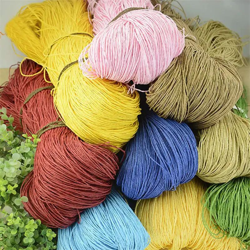 600 Meter 500g Natural Raffia Straw Yarn For Hand Knit Crochet Summer Hat Handbag Cushion Baskets Knitting Material DIY Craft
600 Meter 500g Natural Raffia Straw Yarn For Hand Knit Crochet Summer Hat Handbag Cushion Baskets Knitting Material DIY Craft