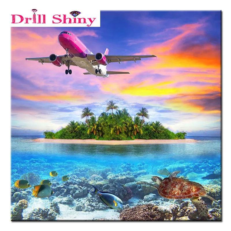 DIY Diamond Embroidery picture Full square Rhinestone Diamond Painting Cross Stitch Kits Planes and turtles pattern Home Decor
DIY Diamond Embroidery picture Full square Rhinestone Diamond Painting Cross Stitch Kits Planes and turtles pattern Home Decor