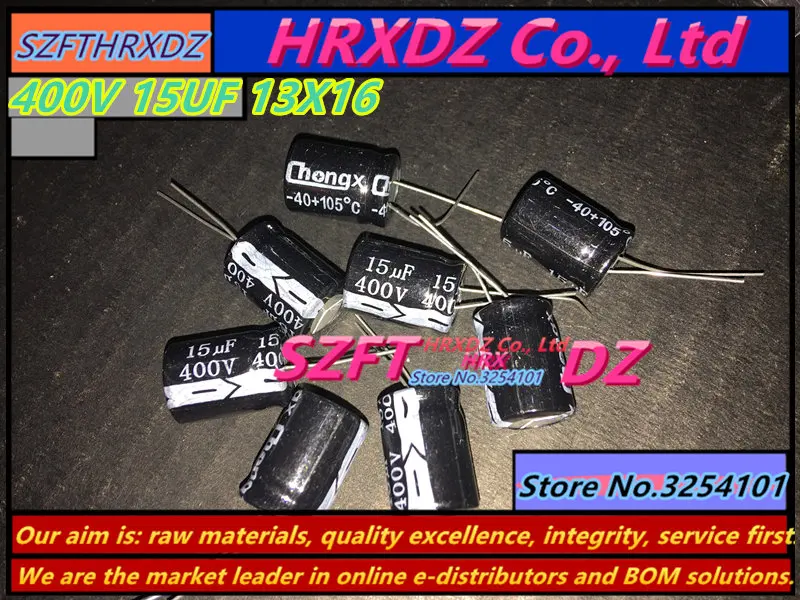 SZFTHRXDZ 20PCS 400V 15UF 13X16 electrolytic capacitor 15UF 400V 13*16 
SZFTHRXDZ 20PCS 400V 15UF 13X16 electrolytic capacitor 15UF 400V 13*16