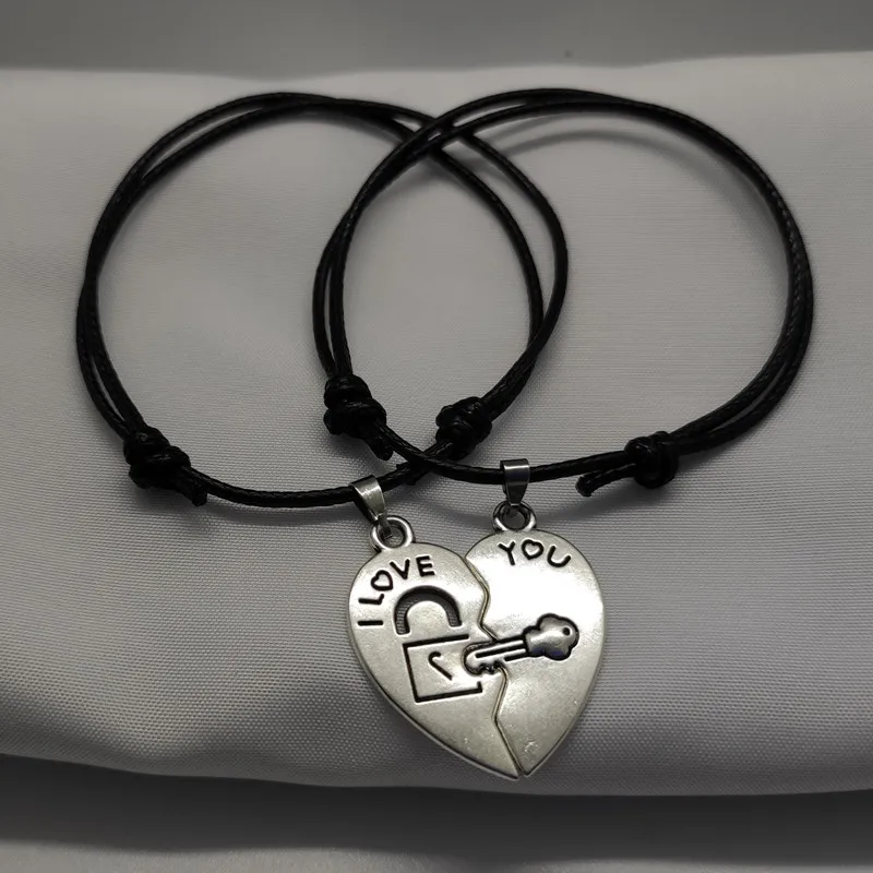 Fashion Couple Bracelet For Men Women Heart Design Lover's Adjustable Rope Bracelet Gift For Valatines's Day Dropshipping
Fashion Couple Bracelet For Men Women Heart Design Lover's Adjustable Rope Bracelet Gift For Valatines's Day Dropshipping