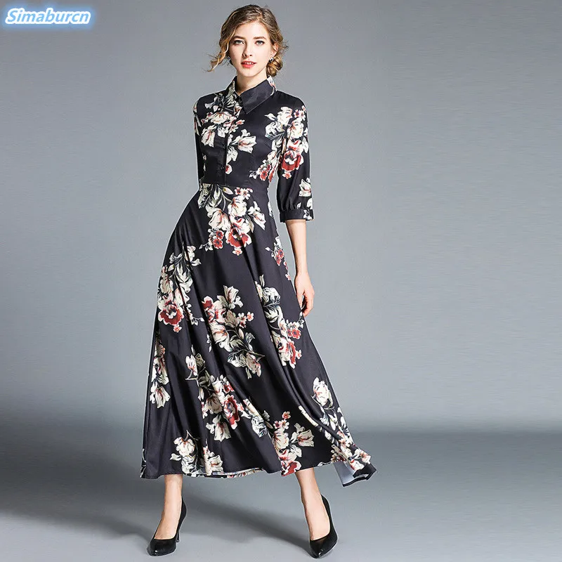 New Arrivals Autumn Print Dress Women Half Sleeve Dresses Female Streetwear Casual Long Dress Spring Vestidos High Quality 2XL
New Arrivals Autumn Print Dress Women Half Sleeve Dresses Female Streetwear Casual Long Dress Spring Vestidos High Quality 2XL