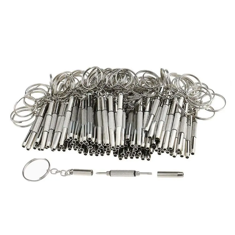 100Pcs Multifunction 3 in 1 Eyeglasses Screwdrivers Key chain Repair Tools Keychains Fashion Jewelry
100Pcs Multifunction 3 in 1 Eyeglasses Screwdrivers Key chain Repair Tools Keychains Fashion Jewelry