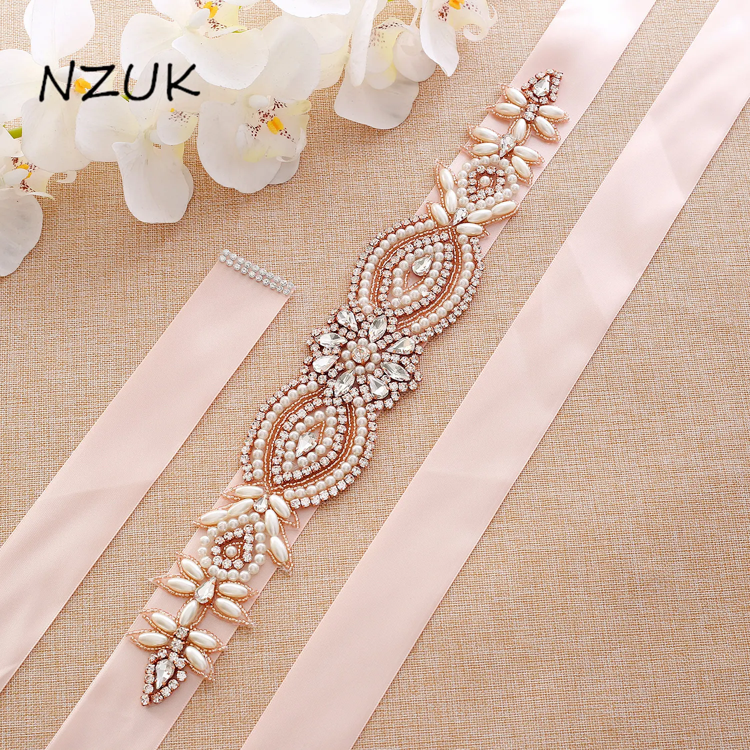 Crystal Bridal Belt Rose Gold Diamond Belt Handmade Rhinestones Wedding Dress Belt For Wedding Prom Gown ZZY114RG
Crystal Bridal Belt Rose Gold Diamond Belt Handmade Rhinestones Wedding Dress Belt For Wedding Prom Gown ZZY114RG