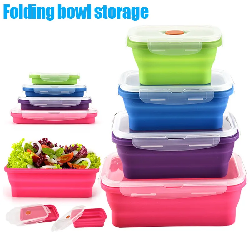 Silicone Bento Box Folding Lunch Bowl Food Storage Container Boxes Tableware MJJ88
Silicone Bento Box Folding Lunch Bowl Food Storage Container Boxes Tableware MJJ88