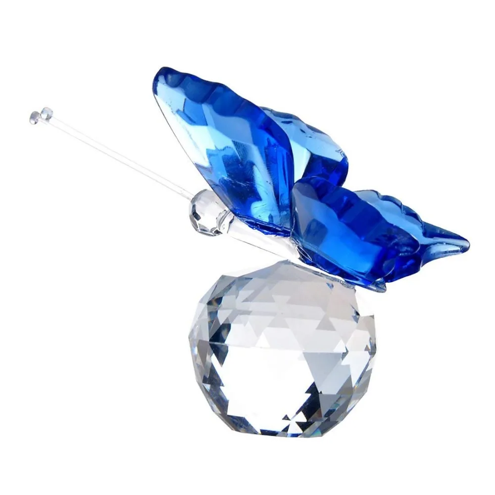 H&D Crystal Flying Butterfly with Crystal Ball Base Figurine Collection Cut Glass Ornament Statue Animal Collectible (blue)
H&D Crystal Flying Butterfly with Crystal Ball Base Figurine Collection Cut Glass Ornament Statue Animal Collectible (blue)