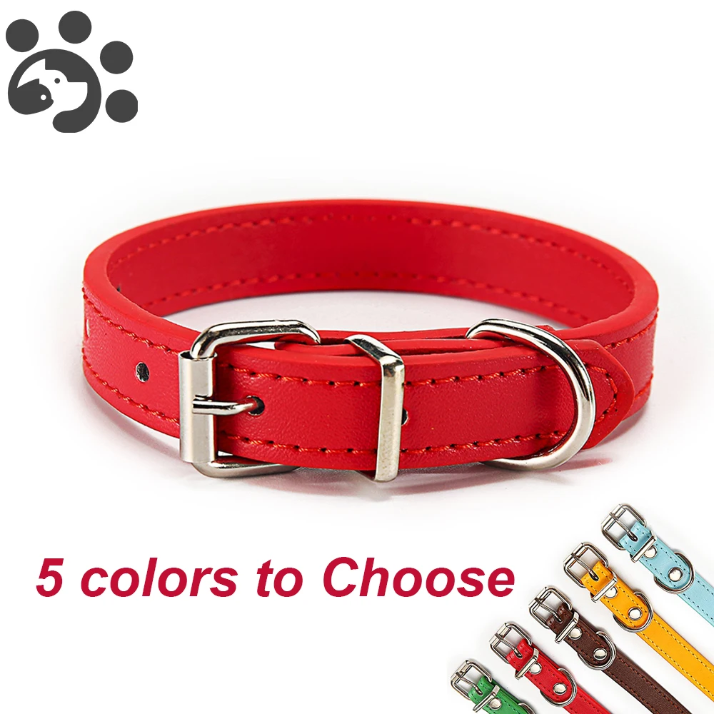 Leather Dog Collar for Small Large Dogs Cat Necklace Puppy Leash Solid Adjustable Dogs Collars for Pet Dog Accessories MP0056
Leather Dog Collar for Small Large Dogs Cat Necklace Puppy Leash Solid Adjustable Dogs Collars for Pet Dog Accessories MP0056